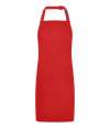 BR503 Brand Lab Kids Basic Adjustable Bib Apron Red colour image